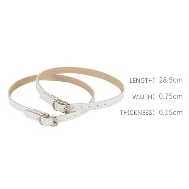 2Pcs Detachable Shoe Straps Heels Buckle Belt Removable Ankle Strap Pump Decors