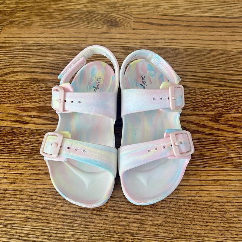 3 Pair Toddler Sandal Lot Size 10 Cat & Jack Wonder Nation Osh Kosh B’Gosh