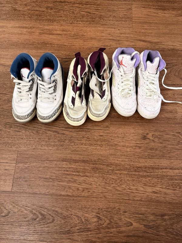 3 Pairs Of Size 7y Jordans