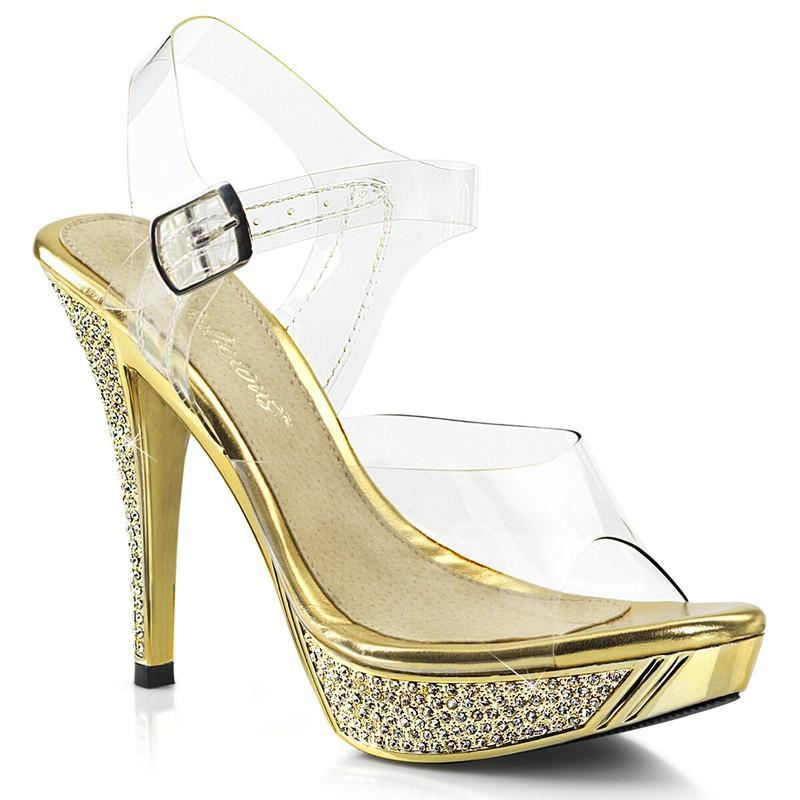 4.5" Clear Silver Rhinestones Fitness Competition Bikini Contest Heels Shoes