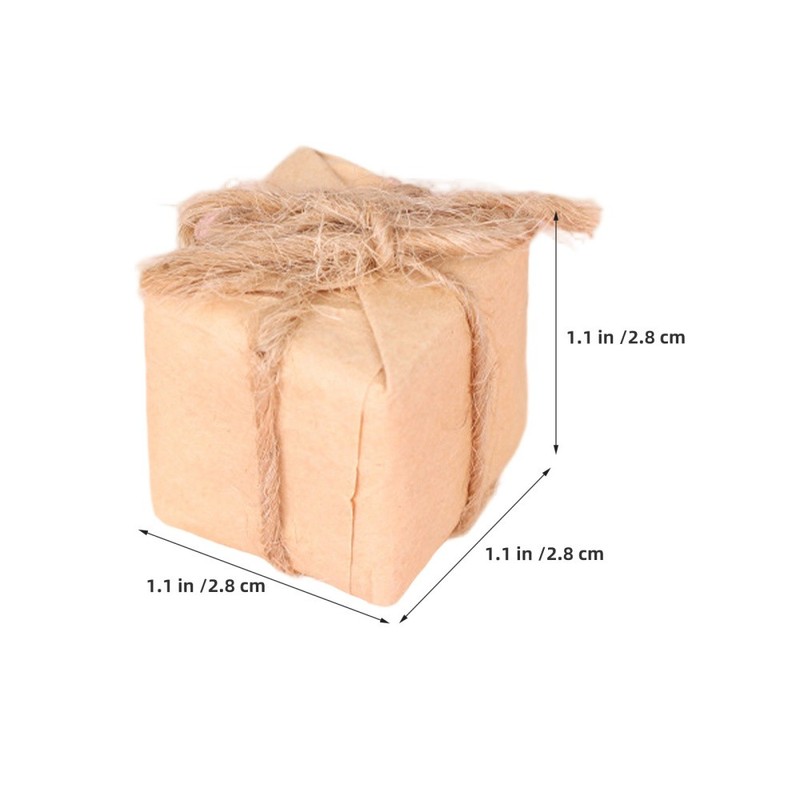 4 Pcs Doll House Mini Gift Box Dollhouse Accessories Decor