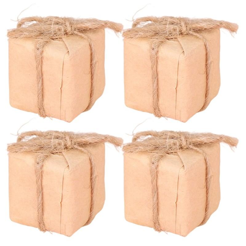 4 Pcs Doll House Mini Gift Box Dollhouse Accessories Decor