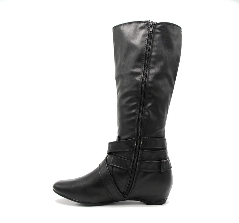 50% OFF NEW WOMENS BOOTS SAMLIZ FLAT COMFORT BLACK BROWN GRAY ZIP UP MID CALF