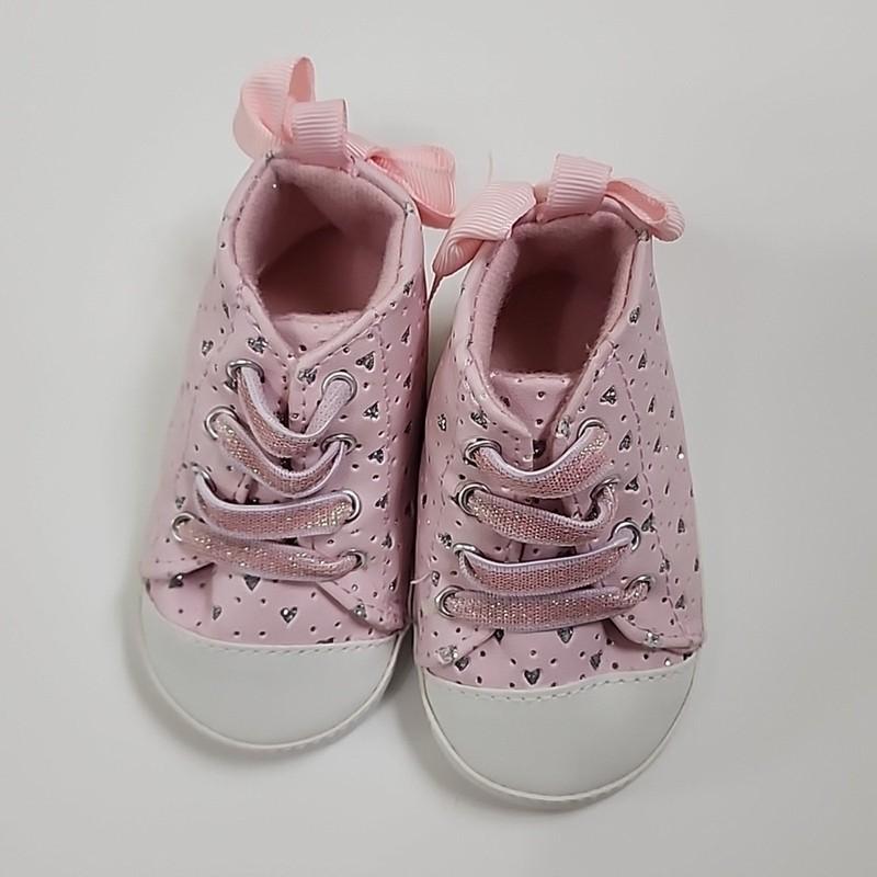 6-9M Glitter Heart Sneakers