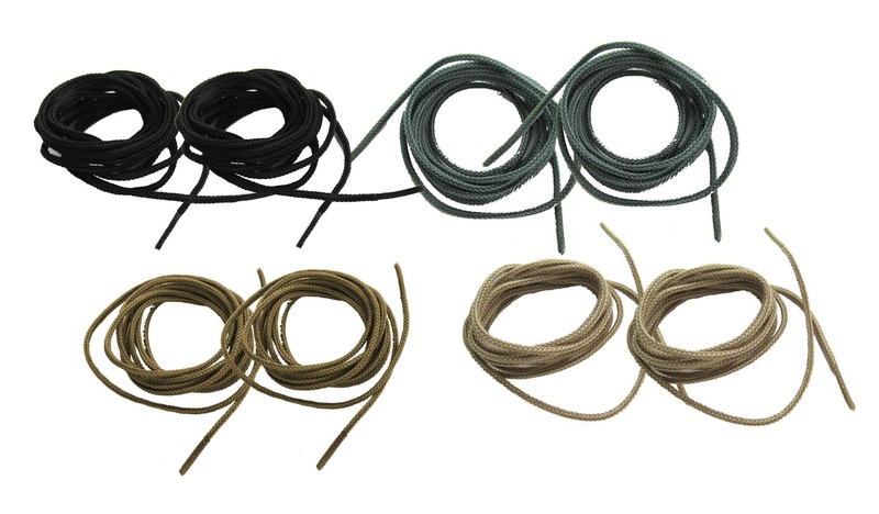64-68 inch Replacement Boot Laces - THIN - for Military Tactical & Work Boots