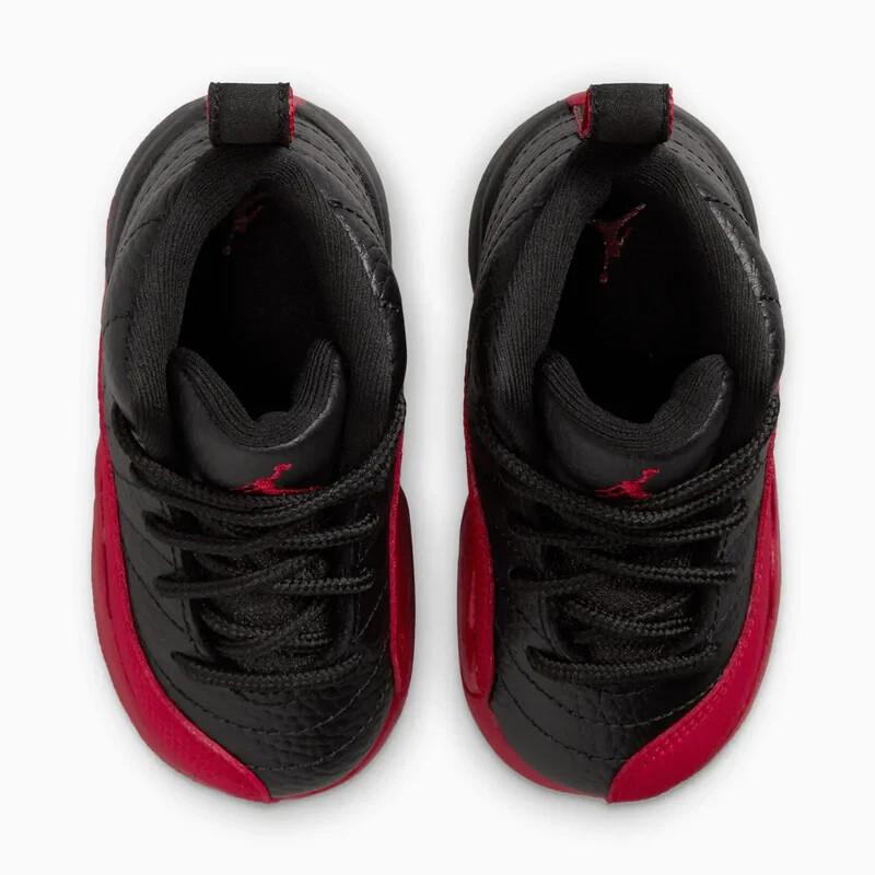[850000-002] Air Jordan 12 Retro "Flu Game" Toddlers Black Red *NEW*