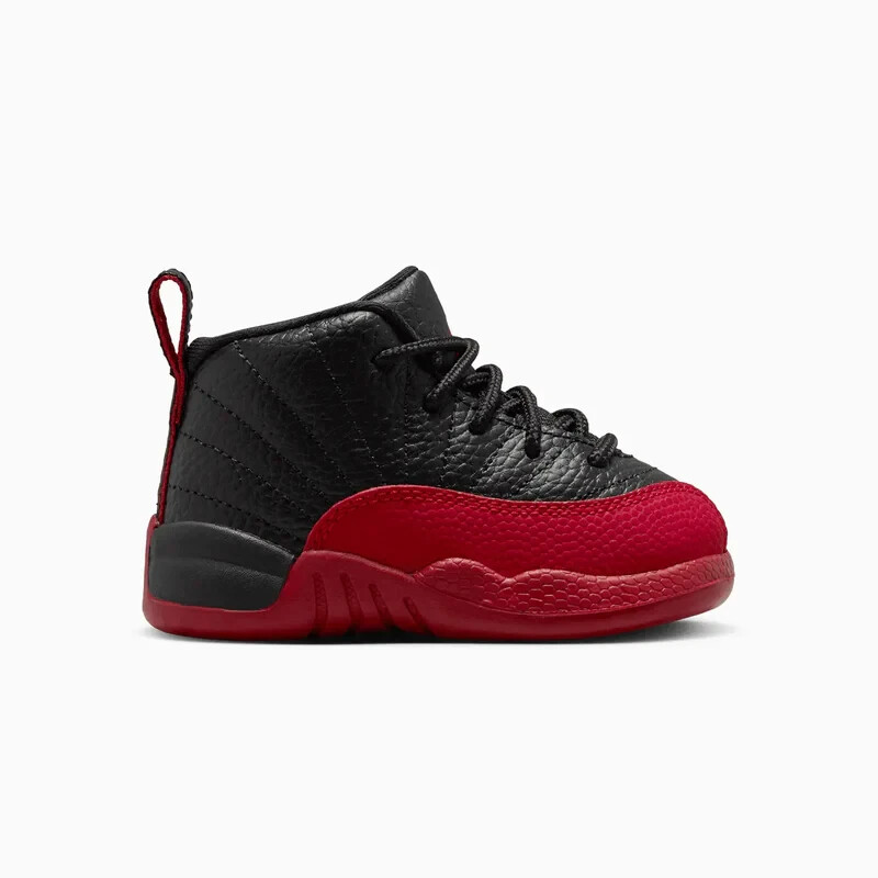 [850000-002] Air Jordan 12 Retro "Flu Game" Toddlers Black Red *NEW*