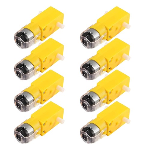 8pcs TT Motor DC Electric 3V-6V Dual Shaft Geared Magnetic