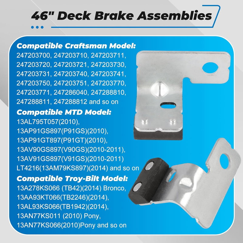 983-04511 & 983-04525 Deck Brake Assemblies Fit For MTD Cub Cadet LTX 1040 1045