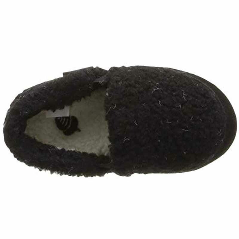 Acorn Kid's Moccasins Colby Gore Slip On Black Berber K12/13 (A10036ACE12-13)
