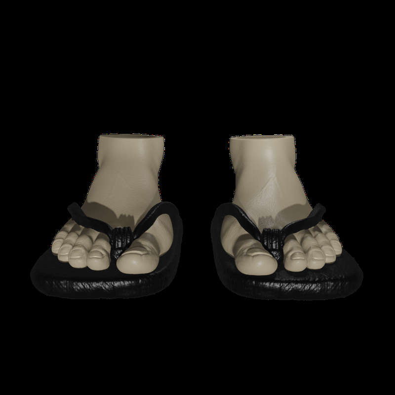 Action Figure Sandals: Geta (Japanese Style)