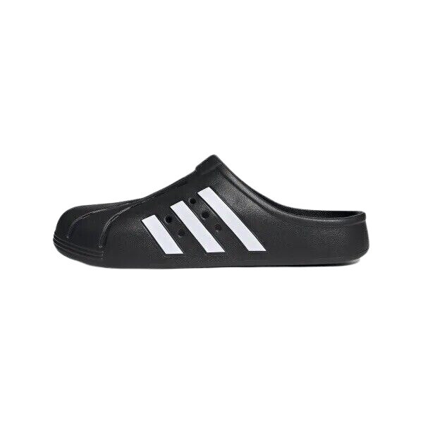Adidas Adilette Clogs Men's Swim Slides - Core Black/Cloud White/Core Black 10