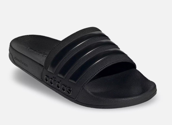Adidas Adilette Shower Slip On Sandals Slides Core All Black GZ3772 Mens