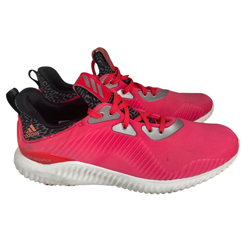 Adidas Alphabounce Sneakers Men's Size 7 Pink Low Top Lace Up Athletic Shoes