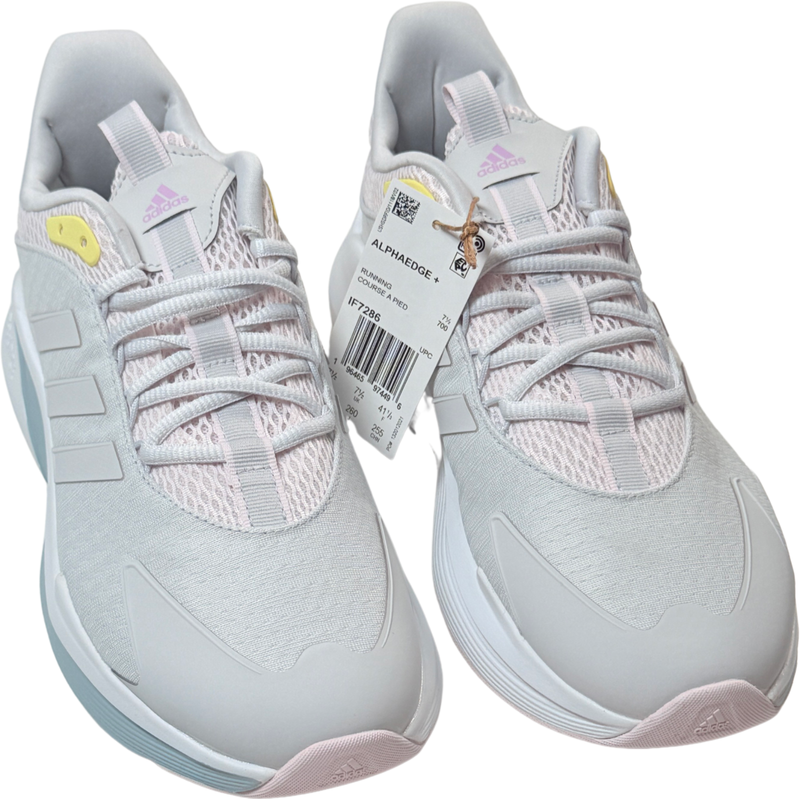Adidas Alphaedge + Shoes / Sneakers - NEW Womens Size 9 Grey / Pink - #47783-ZZ2