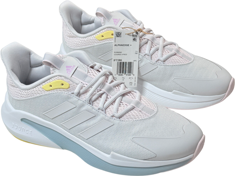 Adidas Alphaedge + Shoes / Sneakers - NEW Womens Size 9 Grey / Pink - #47783-ZZ2