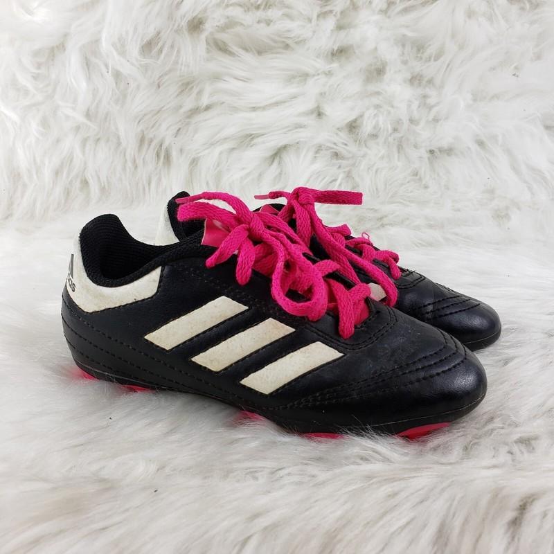 ADIDAS Black Pink Soccer Cleats Little Kids Size US 11K EUR 28.5