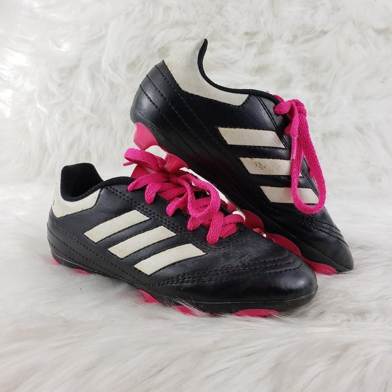 ADIDAS Black Pink Soccer Cleats Little Kids Size US 11K EUR 28.5
