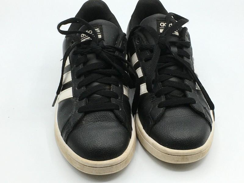 Adidas Boys Black White Athletic Shoes Size 6.5 Laces