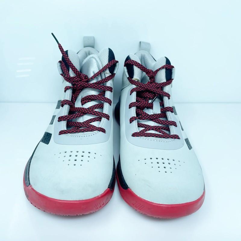 Adidas Boys Cross Em Up 5 FW8980 Gray Basketball Shoes Sneakers Size 6