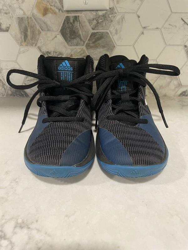 Adidas Boys’ Ortholite Basketball Shoes Sneakers Black Blue Size 12 Youth