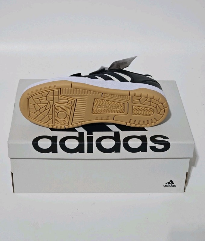 Adidas Break Start EL CF C Black Basketball Shoes Sneaker Size 2 Kids Hook Loop