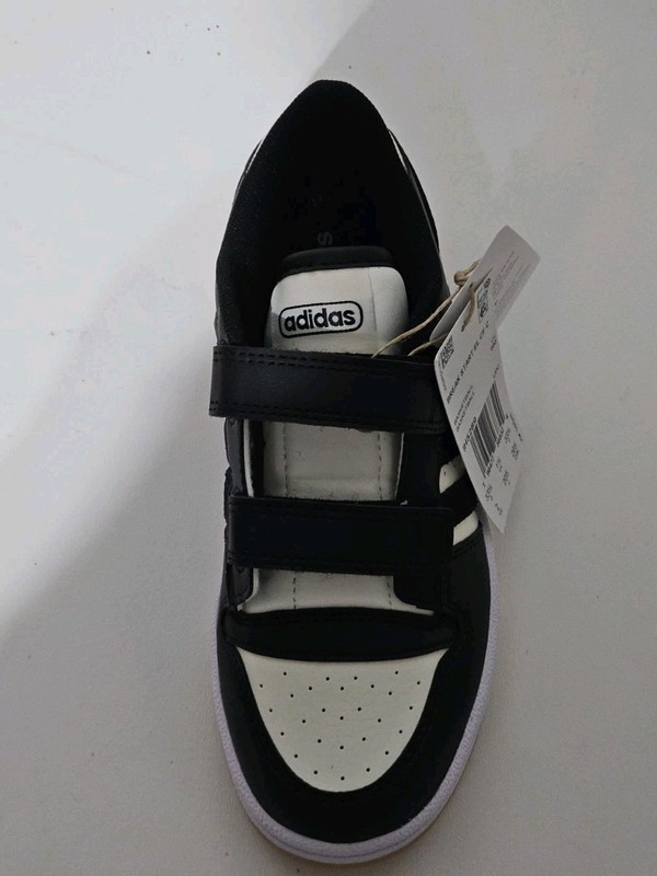 Adidas Break Start EL CF C Black Basketball Shoes Sneaker Size 2 Kids Hook Loop