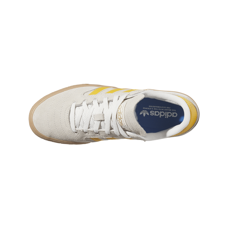 Adidas Busenitz Vulc Ii Lace Up Mens White Yellow Sneakers Casual Shoes JH8128