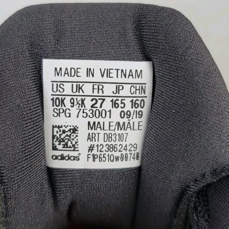 Adidas DB3107 Boys Afterburner 6 Baseball Shoes Size 10K Cleats Black