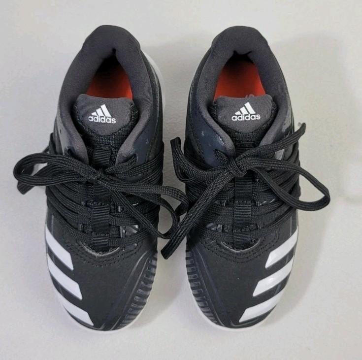 Adidas DB3107 Boys Afterburner 6 Baseball Shoes Size 10K Cleats Black