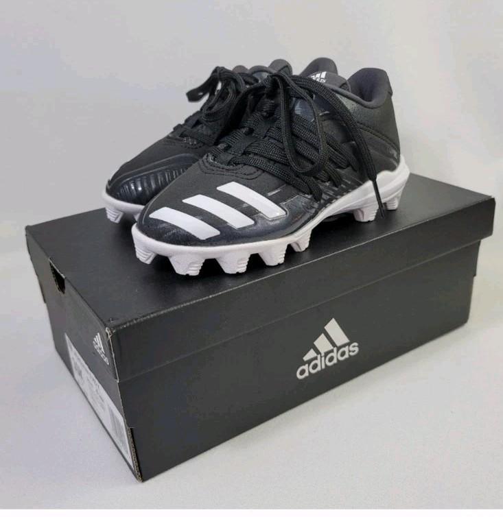 Adidas DB3107 Boys Afterburner 6 Baseball Shoes Size 10K Cleats Black