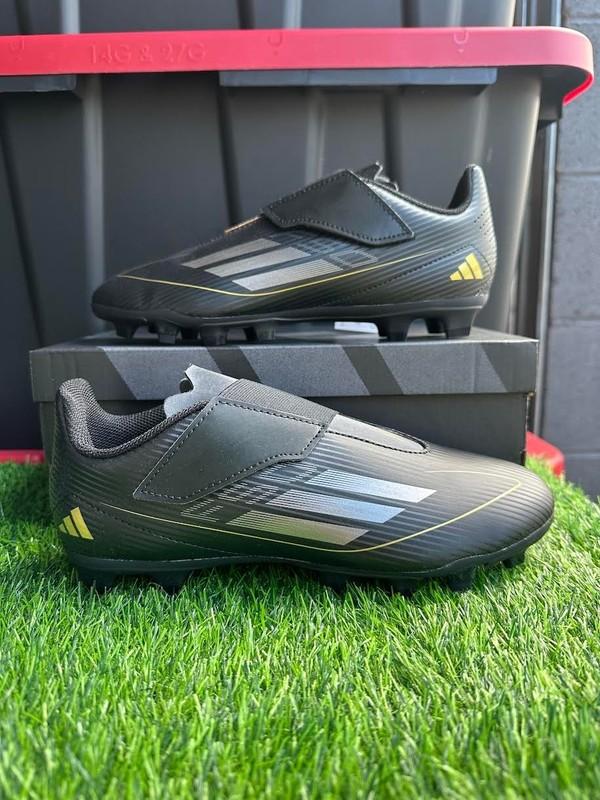 Adidas F50 Club Vel FxG Black Soccer Cleats Kids IF1387 5.5y & 6y