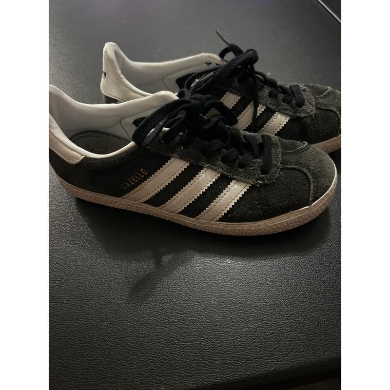 Adidas Gazelle Sneakers Black White Stripe Suede Low Top Casual Shoes
