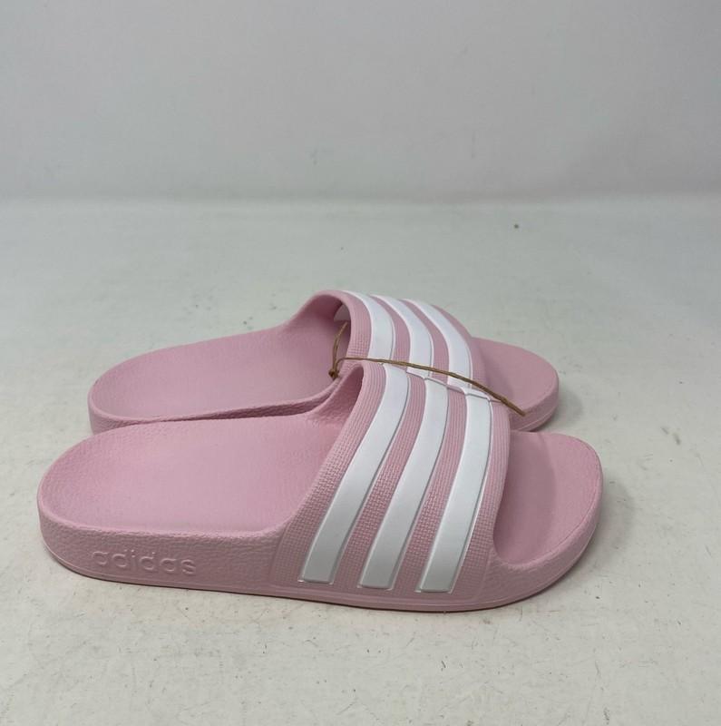 adidas Girls' Adilette Aqua Slides Pink Size 12K