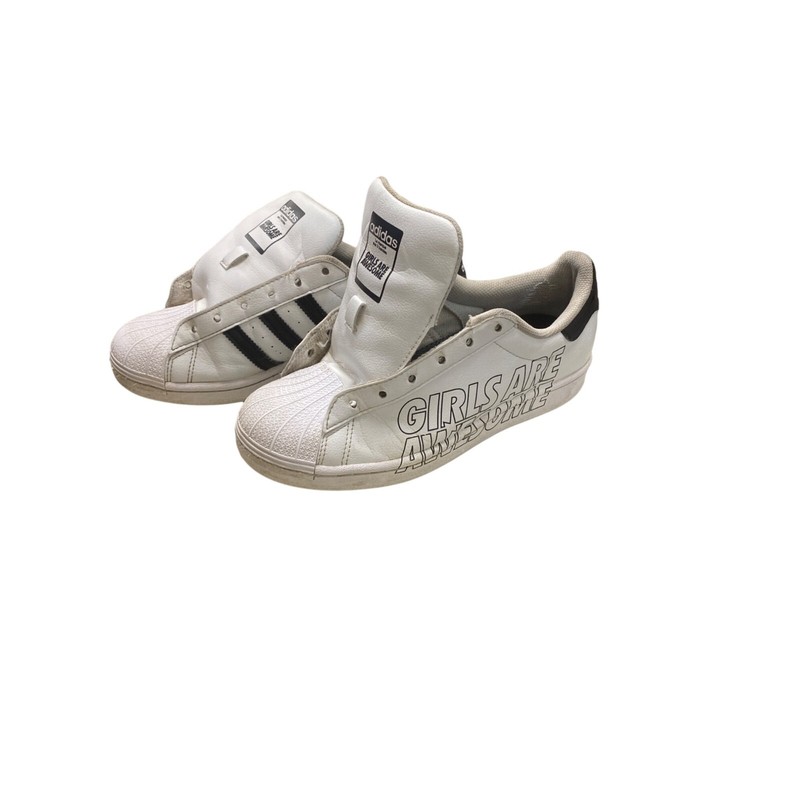 Adidas Girls Are Awesome white sneakers size 6 SKU 1112