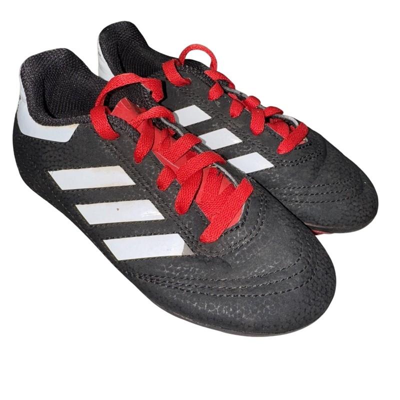 Adidas Goletto VI Firm Ground Shoes Youth Size 11K Black White Red Soccer Cleats