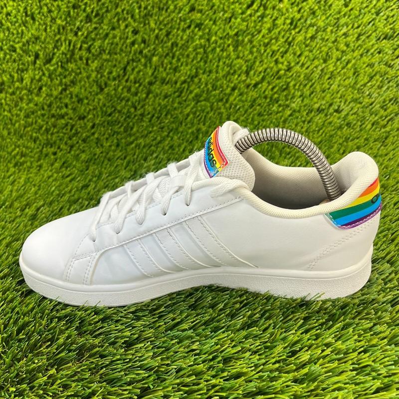 Adidas Grand Court Boys Size 6.5Y White Walking Athletic Running Shoes Sneakers