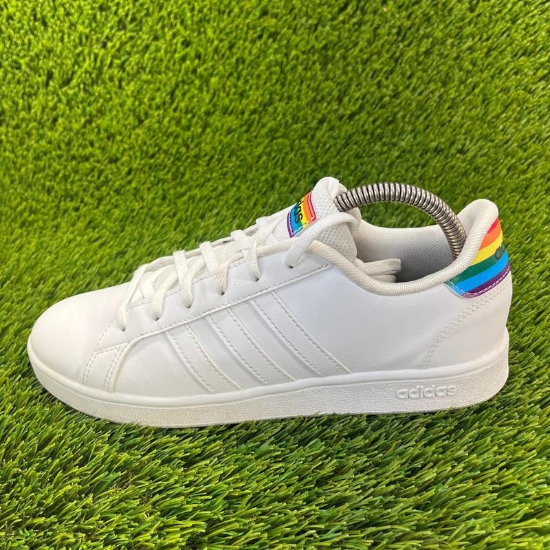 Adidas Grand Court Boys Size 6.5Y White Walking Athletic Running Shoes Sneakers