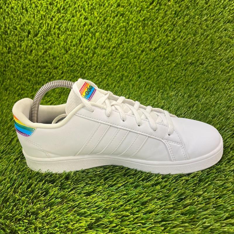 Adidas Grand Court Boys Size 6.5Y White Walking Athletic Running Shoes Sneakers