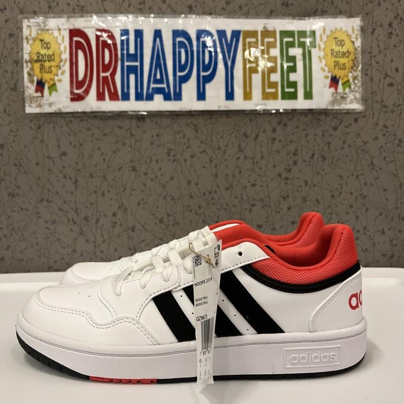 Adidas Hoops 3.0 Kids Youth Basketball Shoes Size 3Y White GZ9673 New