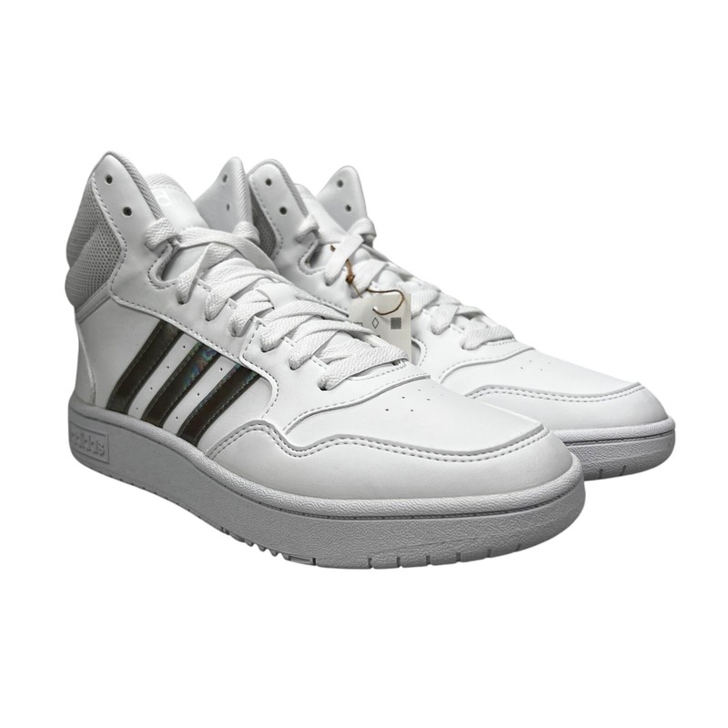 Adidas Hoops Mid White Basketball Shoes Youth Girl's Sizes 4 - 6 (Y) GS