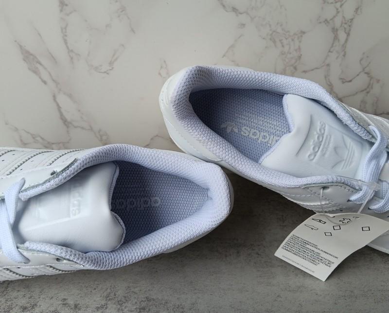 ADIDAS JUNIOR/BIG KID'S SUPERSTAR 'WHITE' EF5399
