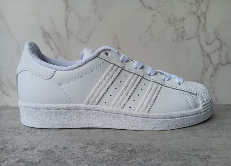 ADIDAS JUNIOR/BIG KID'S SUPERSTAR 'WHITE' EF5399