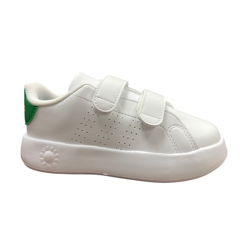 Adidas Kids Advantage Cloud Foam I Sneakers Size 10K White Green New