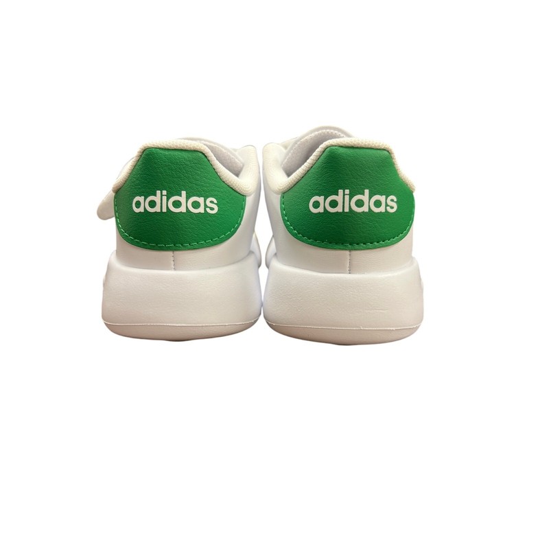 Adidas Kids Advantage Cloud Foam I Sneakers Size 10K White Green New