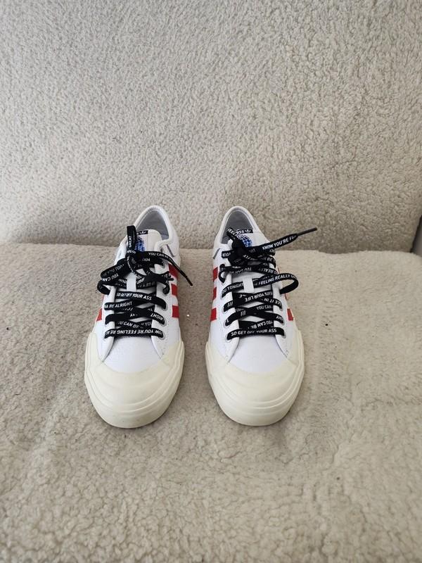 Adidas Matchourt X Trap Lord Men Sneakers 8 1/2 White Lace Up Low Top Shoes
