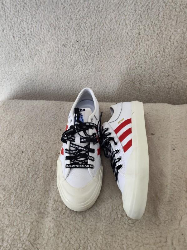 Adidas Matchourt X Trap Lord Men Sneakers 8 1/2 White Lace Up Low Top Shoes