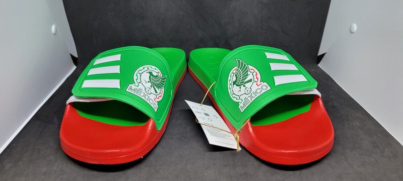 Adidas Mens Adilette TND Mexico FMF World Cup Slide/Sandals El Tri