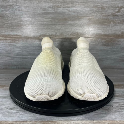 Adidas Mens UltraBoost Laceless Undyed BB6146 White Running Sneaker Size 8
