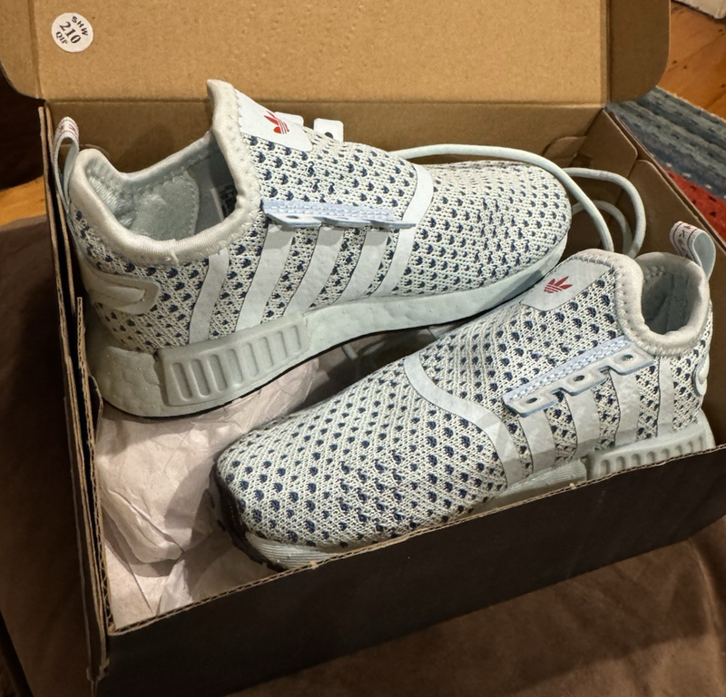 Adidas NMD_R1 EL I Almost Blue FZ6250 Girl's Shoes Sizes 10K - Brand New In Box